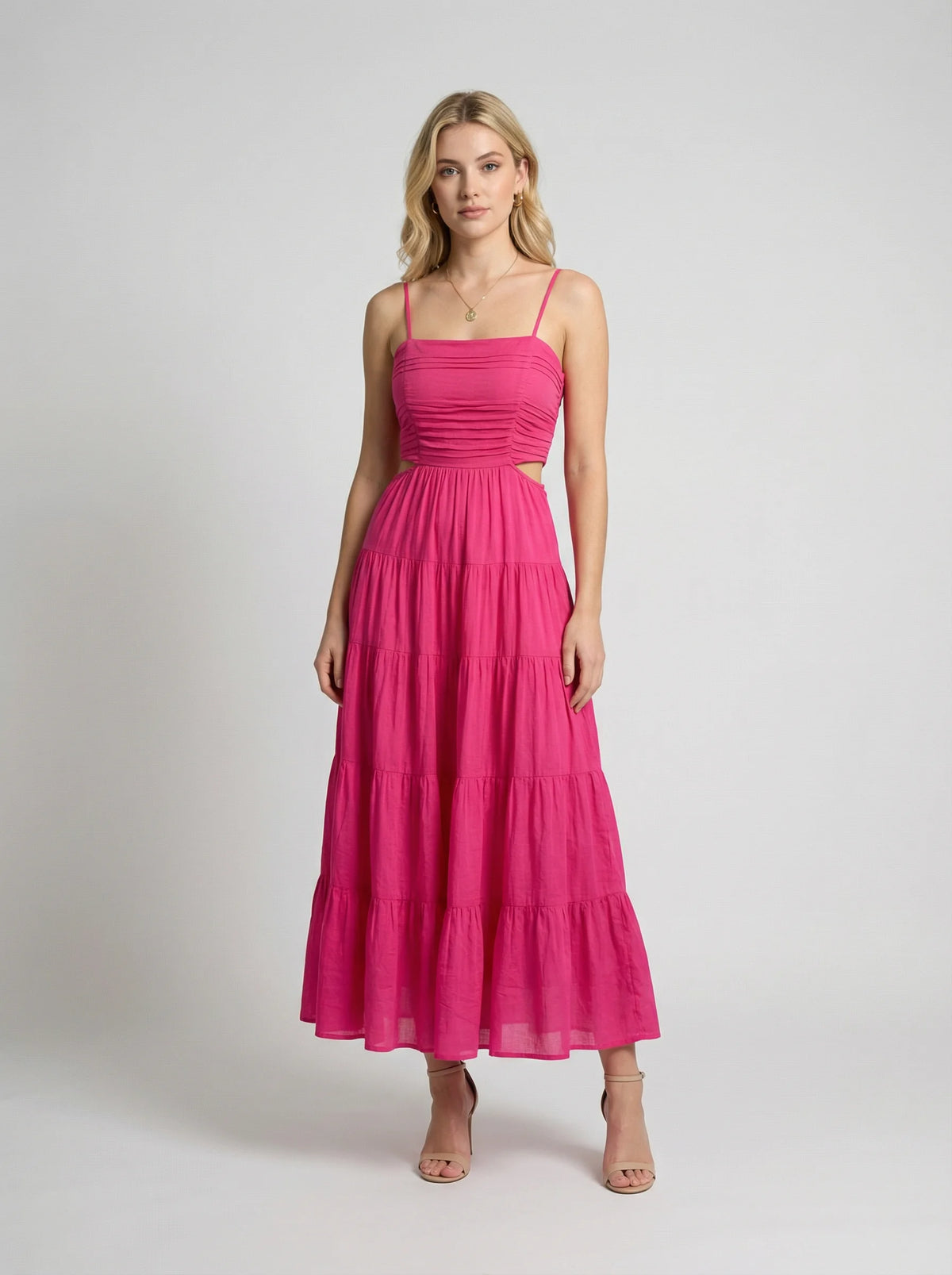 Nora Slub Cotton Maxi Dress