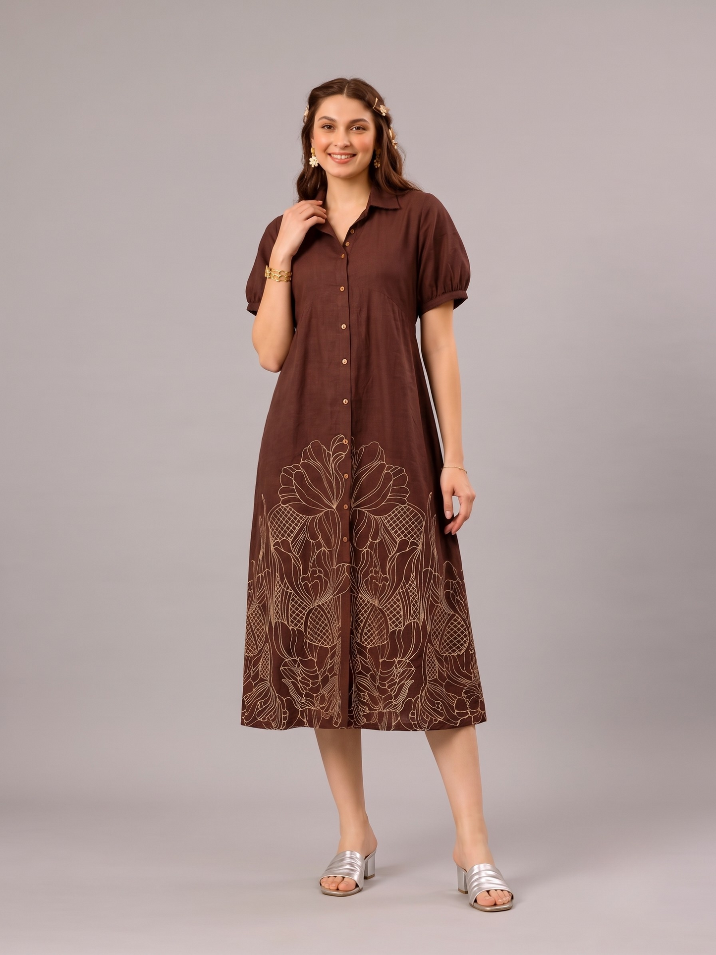 Noor Embroidered Dress