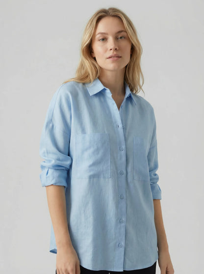 Alora Pure Linen Cotton Shirt