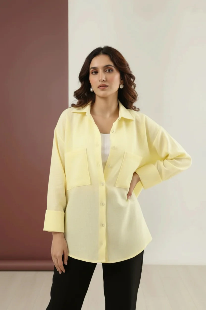 Alora Pure Linen Cotton Shirt