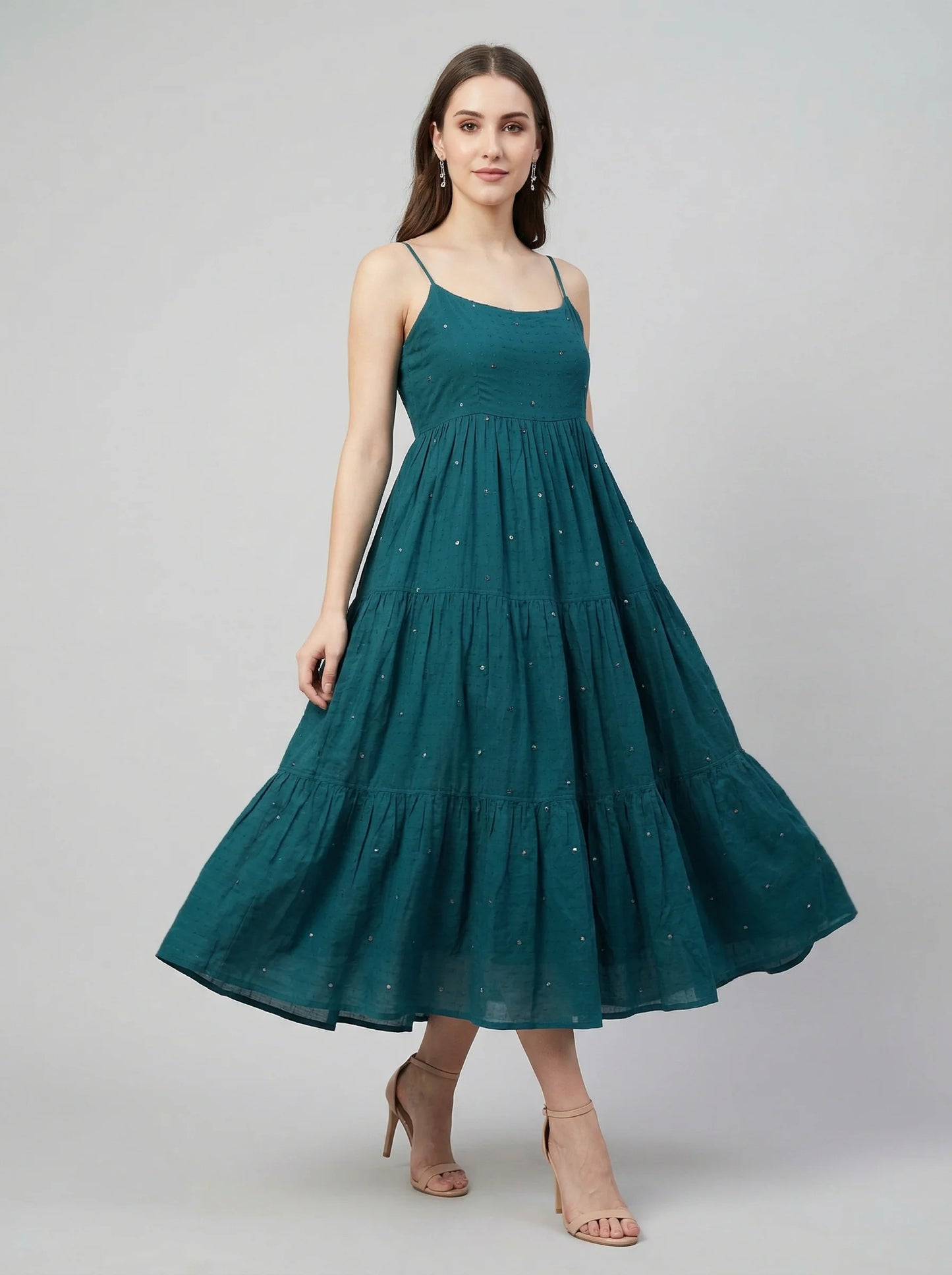 Flora Cotton Silk Layered Dress