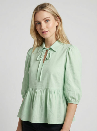 Oorja Pure Cotton Peplum Top
