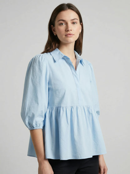 Oorja Pure Cotton Peplum Top