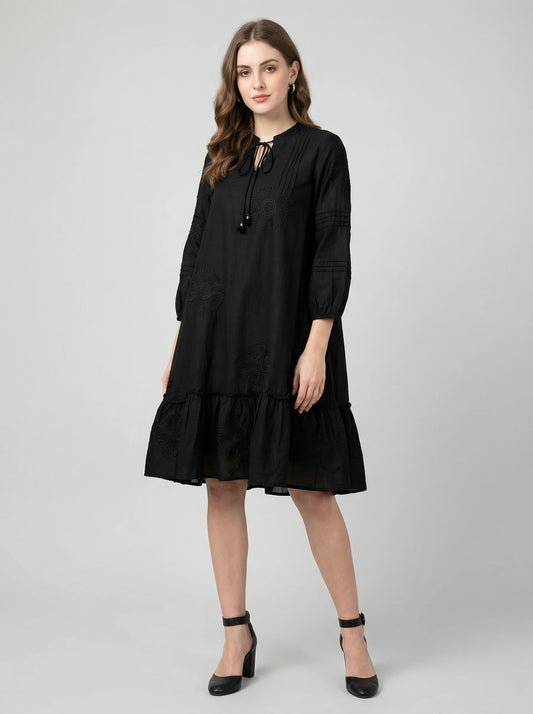 Oshma Dupion Silk Dress