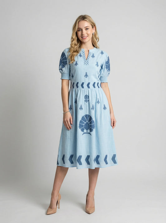 Pancy Linen Cotton Dress