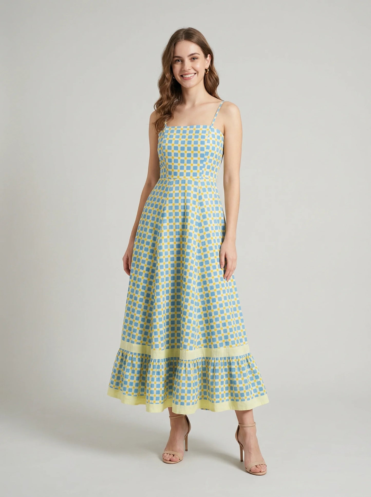 Sage Cotton Maxi Dress
