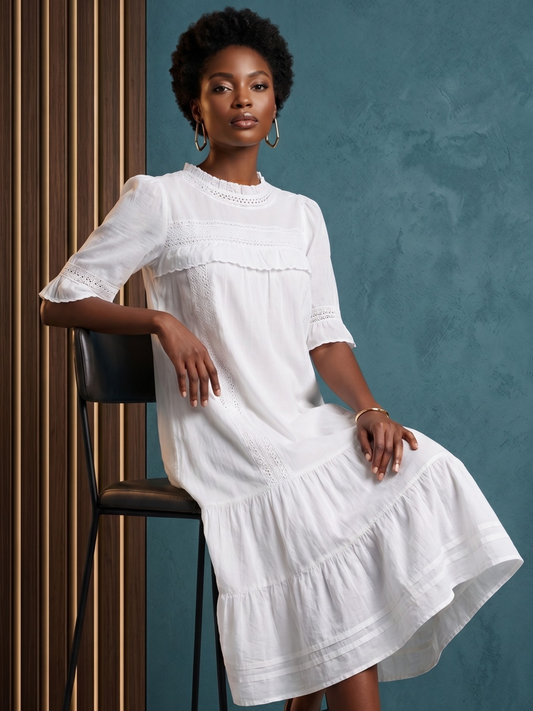 Dove Laced Dress